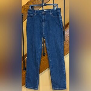 LL Bean Classic Fit Jeans Straight Leg Med Wash Women’s SZ. 12 Reg